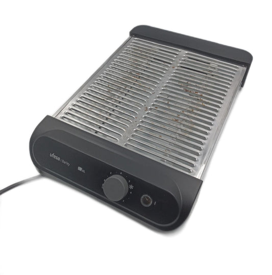 Ufesa Flacher Toaster Barley 900W 3 Quarz Heizelemente Edelstahl XL 4 Scheiben 7 Stufen Krümelschublade