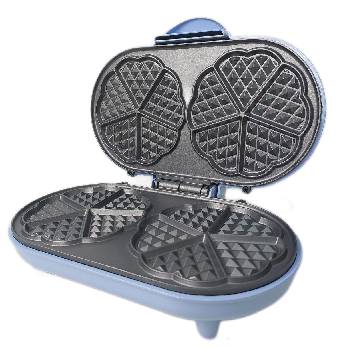 Bestron Doppel-Waffeleisen klassische Herzwaffeln Herzwaffeleisen Backampel