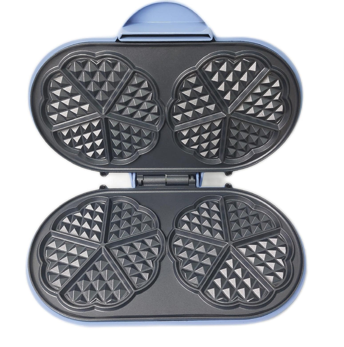 Bestron Doppel-Waffeleisen klassische Herzwaffeln Herzwaffeleisen Backampel