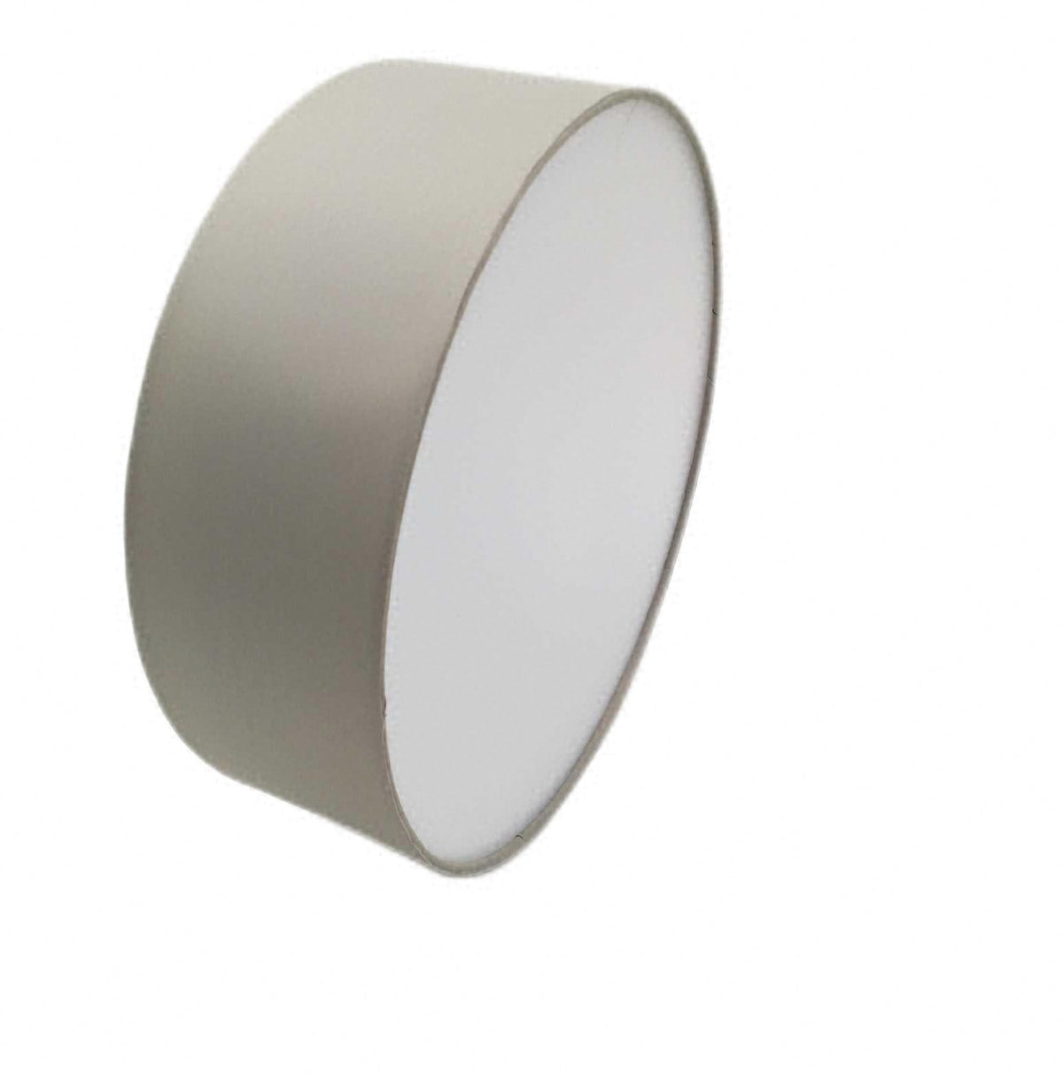 BKLicht Fabric Deckenleuchte Durchmesser 30 cm Stoffschirm moderne runde Lampe Wohnzimmer Beleuchtung