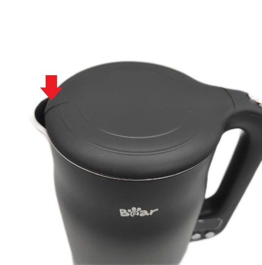 BEAR 1.7L Edelstahl Wasserkocher 1800W 11 Temperaturen Trockenaufschutz LCD Anzeige Riss im Gehäuse