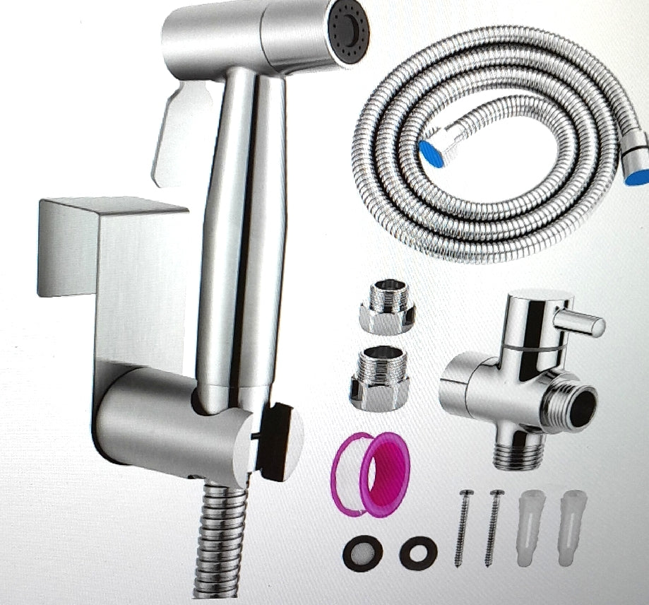Premium Edelstahl Bidet Handbrause Set Badarmaturen Handbrause Gebürstet Hochwert