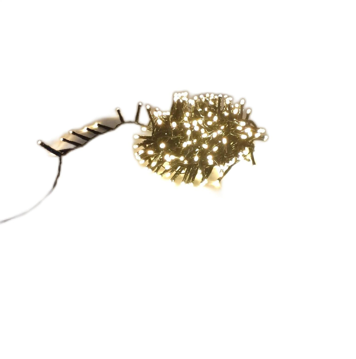 LED Cluster Lichterkette warmweiss Weihnachtsbaum Deko Strombetrieb Lichtschlauch