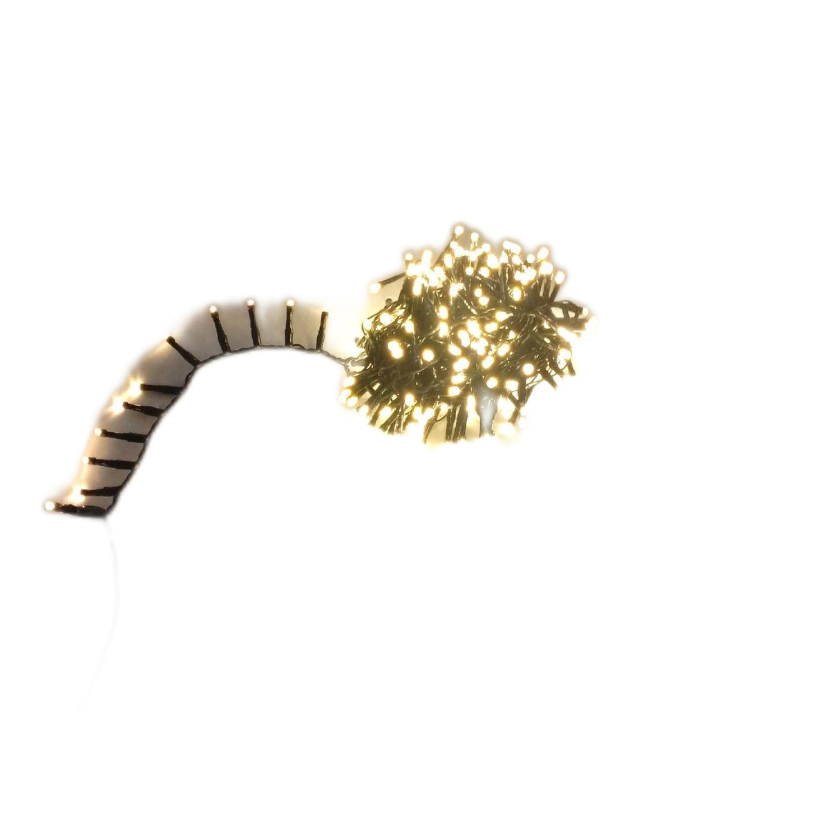 LED Cluster Lichterkette warmweiss Weihnachtsbaum Deko Strombetrieb Lichtschlauch