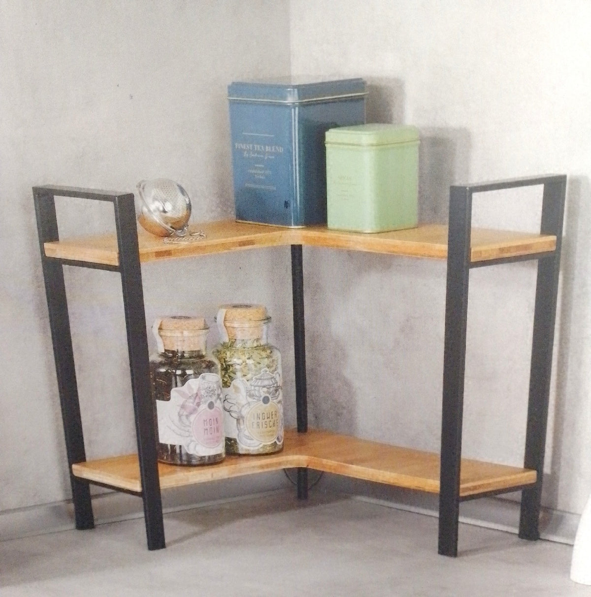 WENKO Küchen-Eckregal Mod. Lou Organizer für die Arbeitsplatte aus Metall Home",