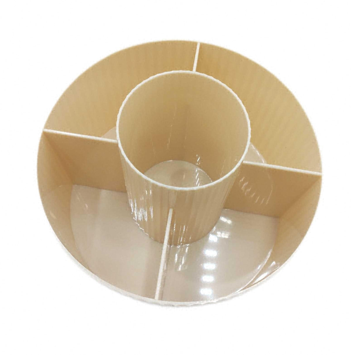 fanado 360 Grad drehbarer Makeup Organizer Pinselhalter 5 Fächer Aufbewahrungspinsel