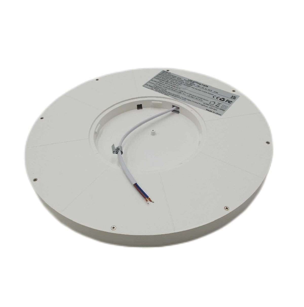 OUILA Deckenlampe LED Flach R Ø30CM 24W 4000K LED Deckenleuchte Lichtfarbe Neutralweiß