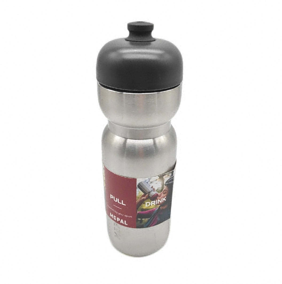 Mepal Edelstahl Trinkflasche Pull Sport Auslaufsicher Einhandbedienung Wasserflasche Sportflasche