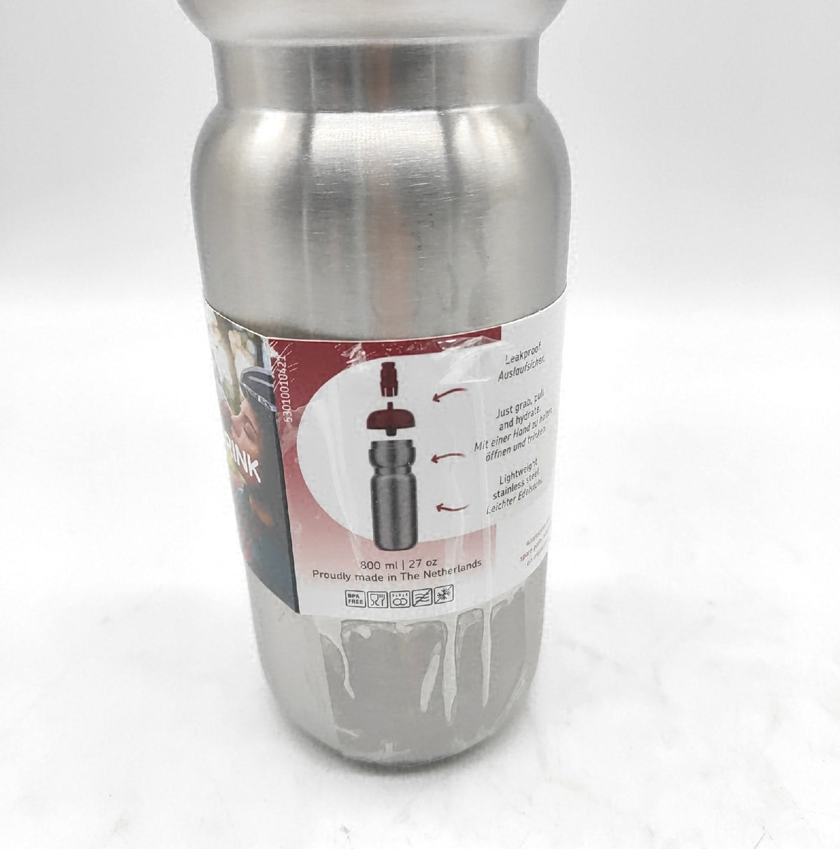 Mepal Edelstahl Trinkflasche Pull Sport Auslaufsicher Einhandbedienung Wasserflasche Sportflasche