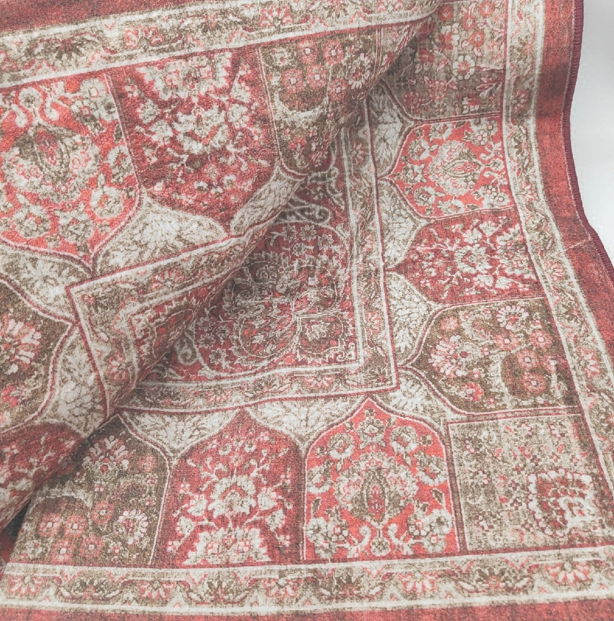 Teppich Wohnzimmer 120x180 cm weich waschbar rutschfest Vintage Stil Bodenbelag