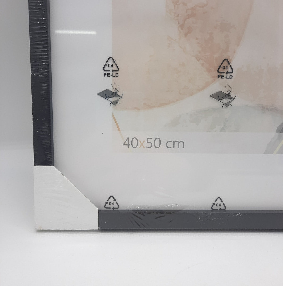 Bilderrahmen 40x50cm Schwarz MDF Acrylglas Fotorahmen Frame Posterrahmen 40 x 50 cm