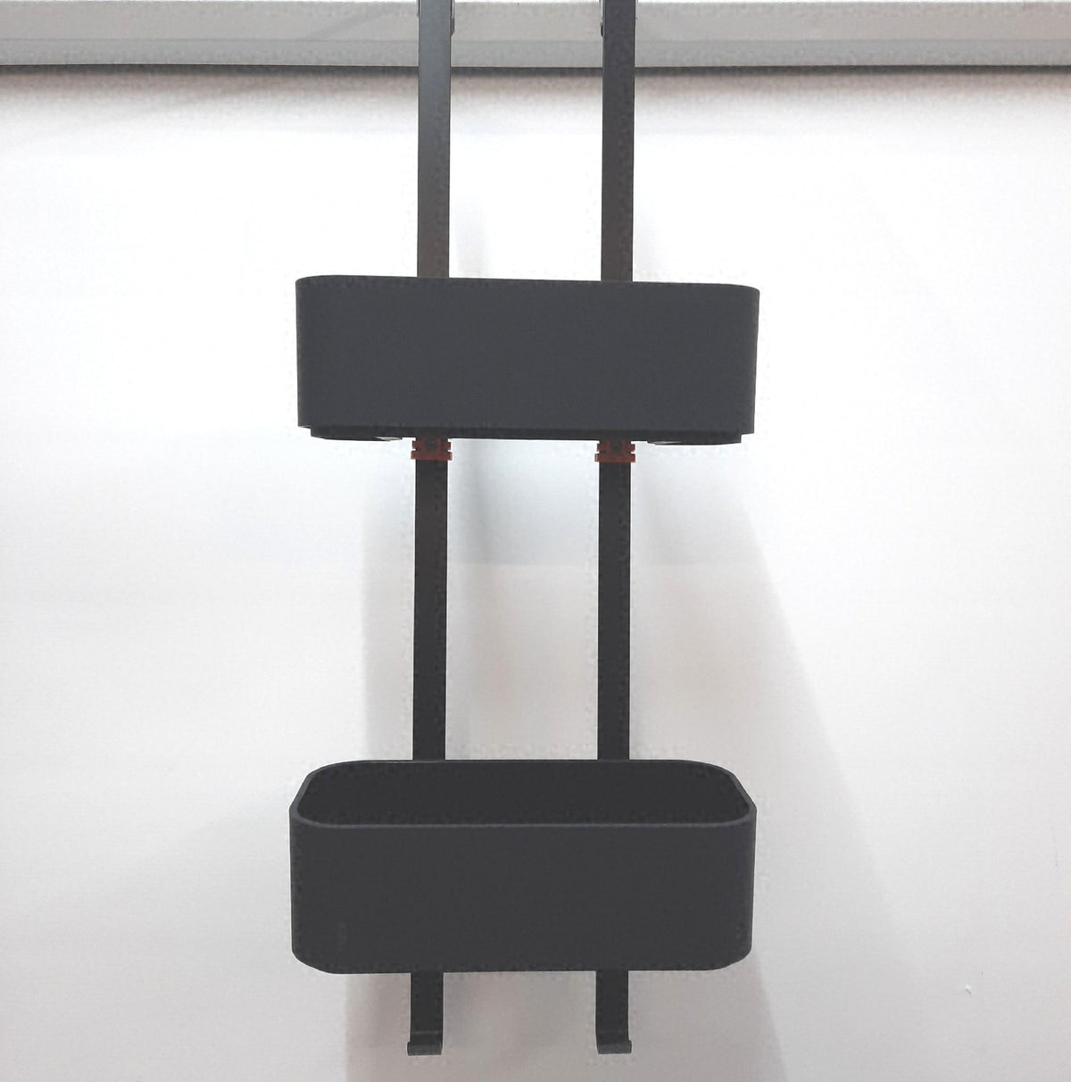 Tiger aufhängbares Duschregal Duschkorb Edelstahl Schwarz 25 cm Duschablage Badablage