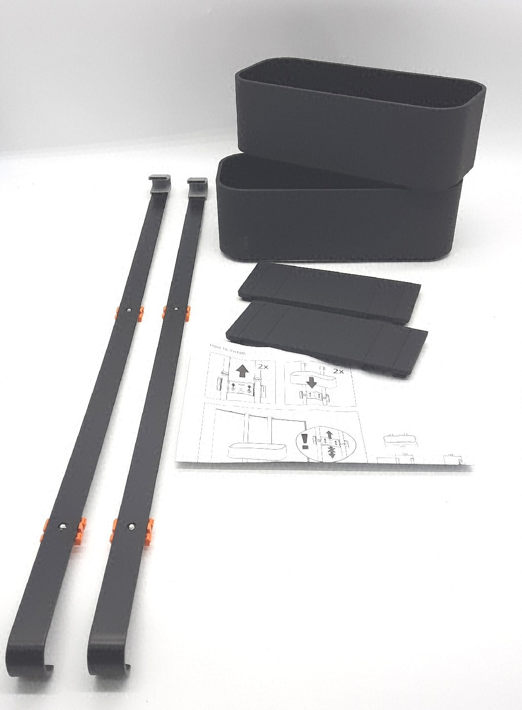 Tiger aufhängbares Duschregal Duschkorb Edelstahl Schwarz 25 cm Duschablage Badablage
