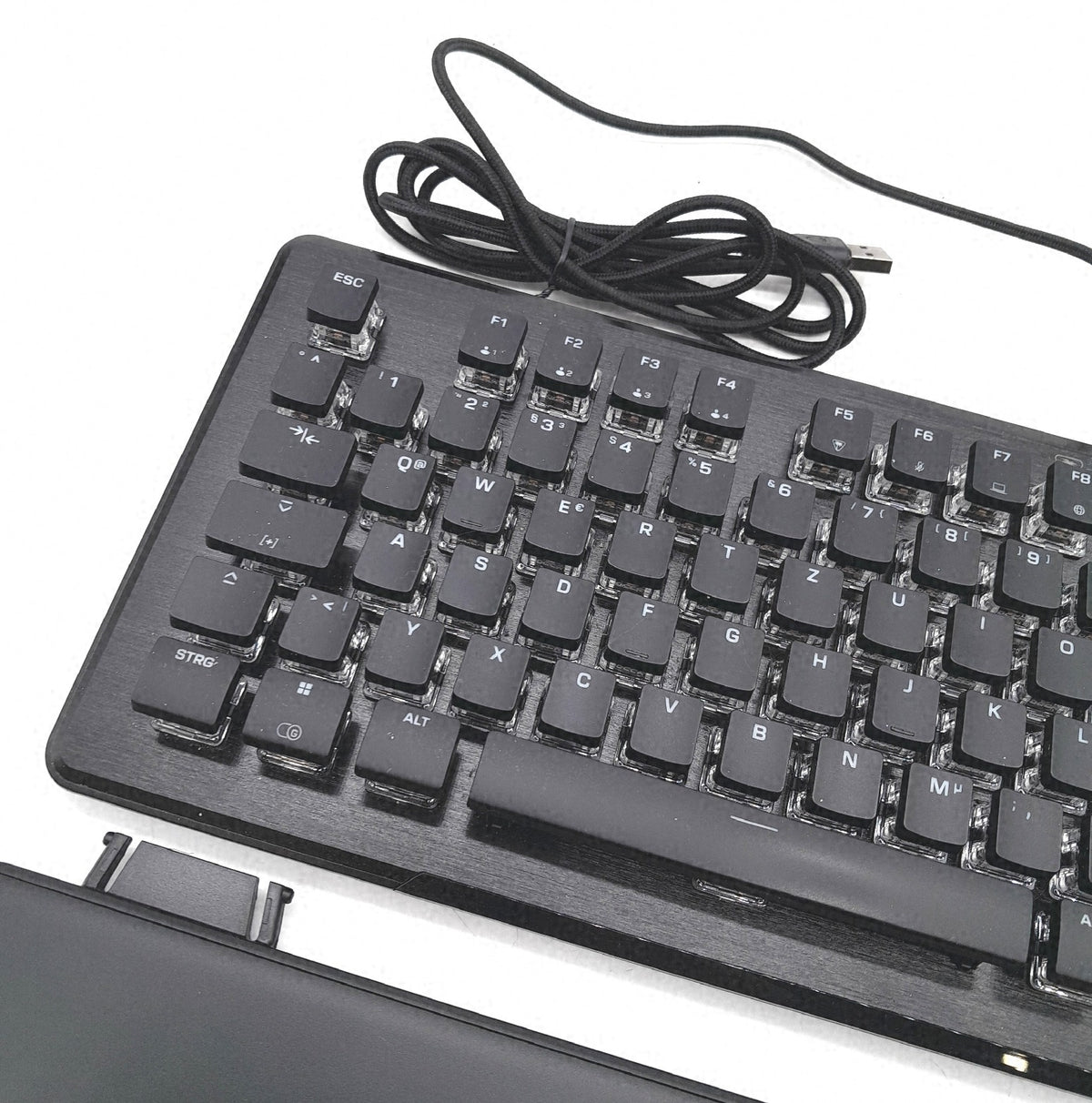 Turtle Vulcan II Tactile mechanische RGB Gaming Tastatur DE Layout leise Tasten Beleuchtung