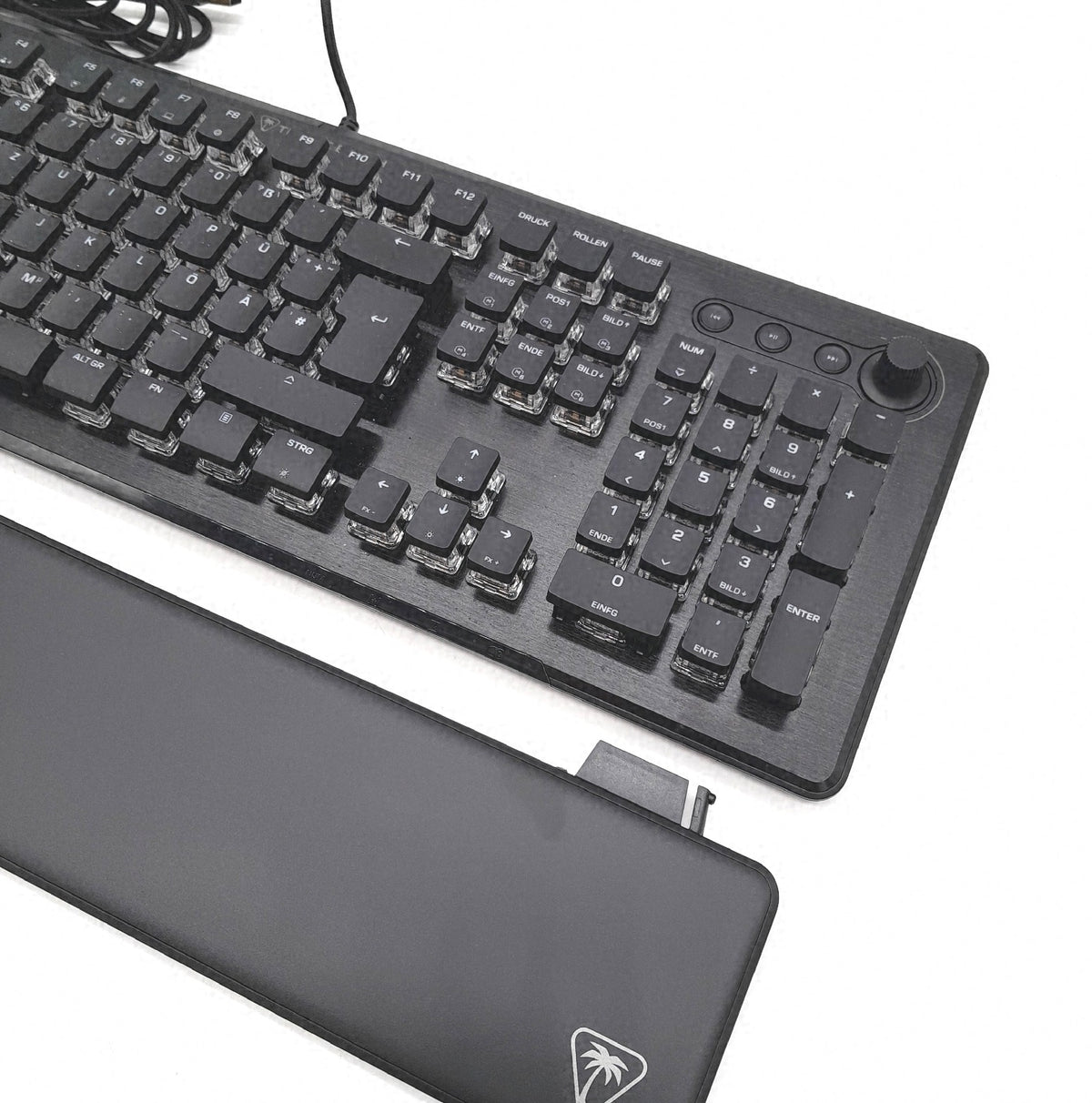 Turtle Vulcan II Tactile mechanische RGB Gaming Tastatur DE Layout leise Tasten Beleuchtung