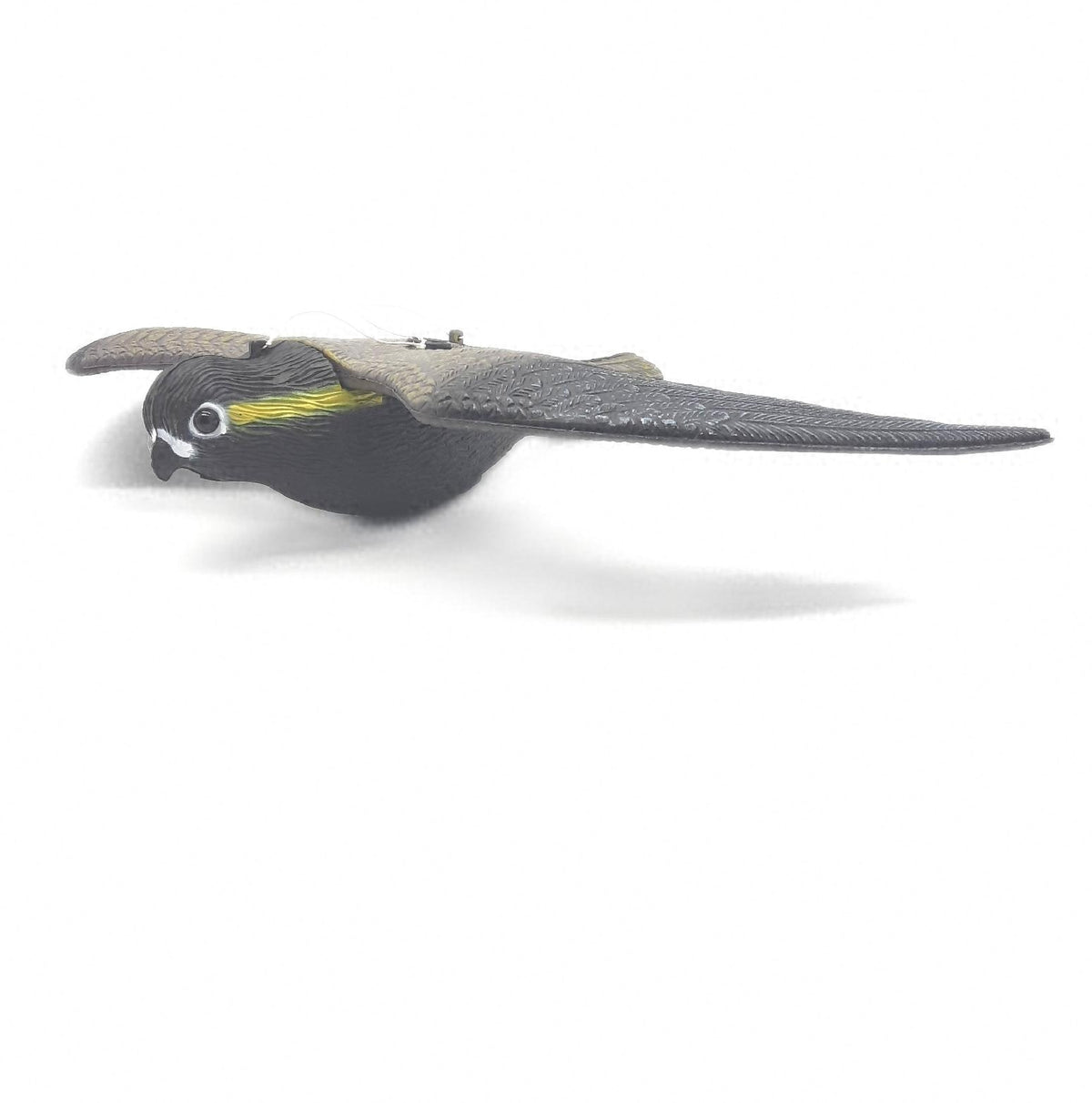 Relaxdays Vogelschreck Falke fliegender Greifvogel Vogelscheuche Raubvogel Gartendeko