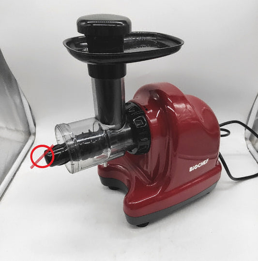 BioChef Axis Slow Juicer horizontaler Kaltpress Entsafter fehlt Abdeckung