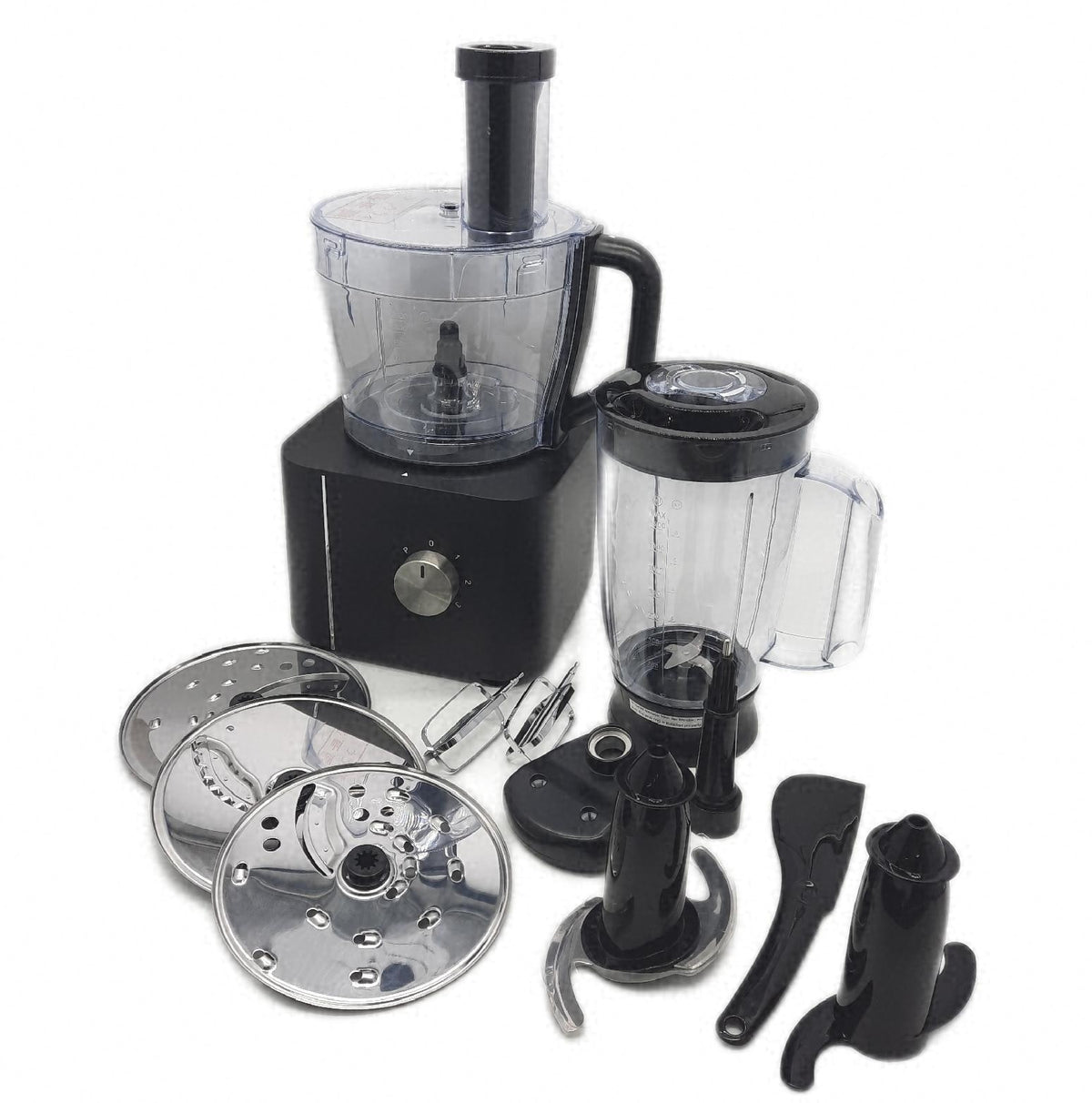TopStrong B087J7W4X1 Küchenmaschine Standmixer Zerkleinerer Entsafter 1100W 3 Geschwindigkeiten 32L Rührschüssel 15L Mixbecher inklusive Zubehör