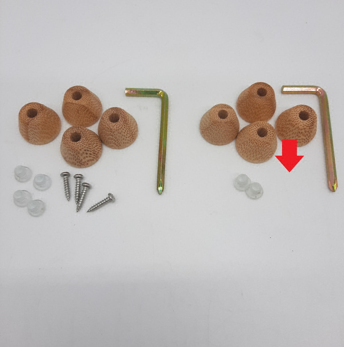 KESPER Schneide  Abdeckplatte 2er Set Bambus 50 x 28 cm- Schrauben fehlen