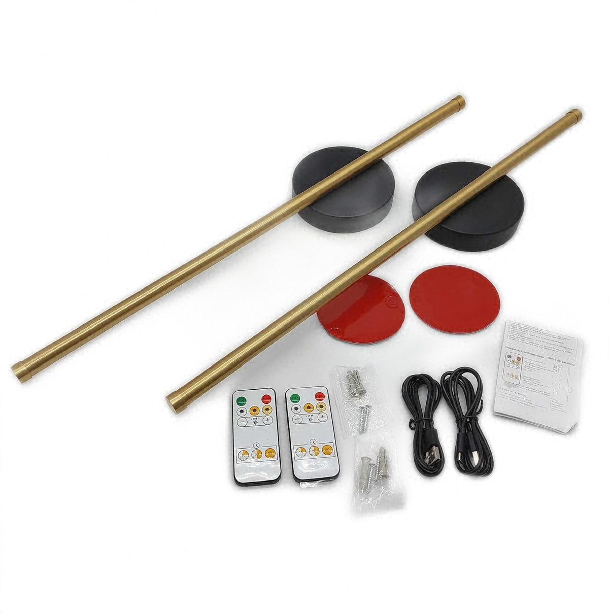Dehobo Kristall LED Wandleuchte Innen Akku Kabellos Wandlampe Innen 2 Stück Set