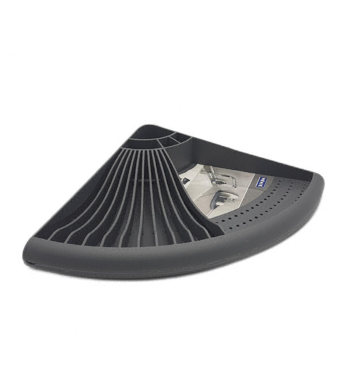 W KO Eck-Geschirrabtropfer Organisationshelfer Grau Housewares Housewares",
