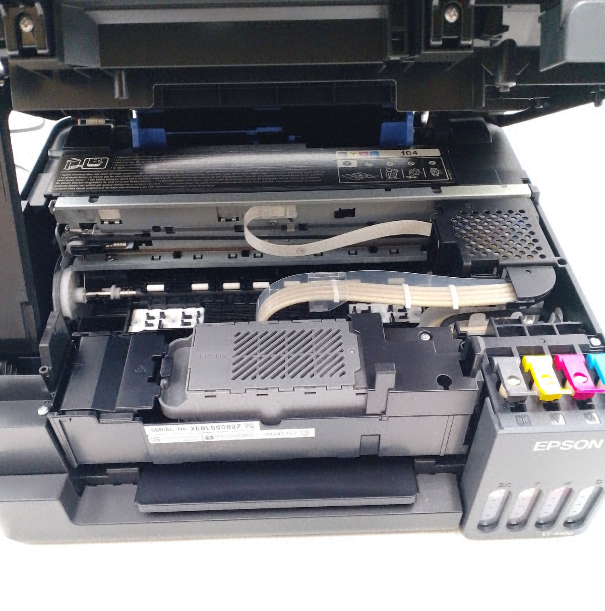 Epson EcoTank ET 4900 WiFi Ethernet Drucken Kopieren Scannen Top Zustand Tanks