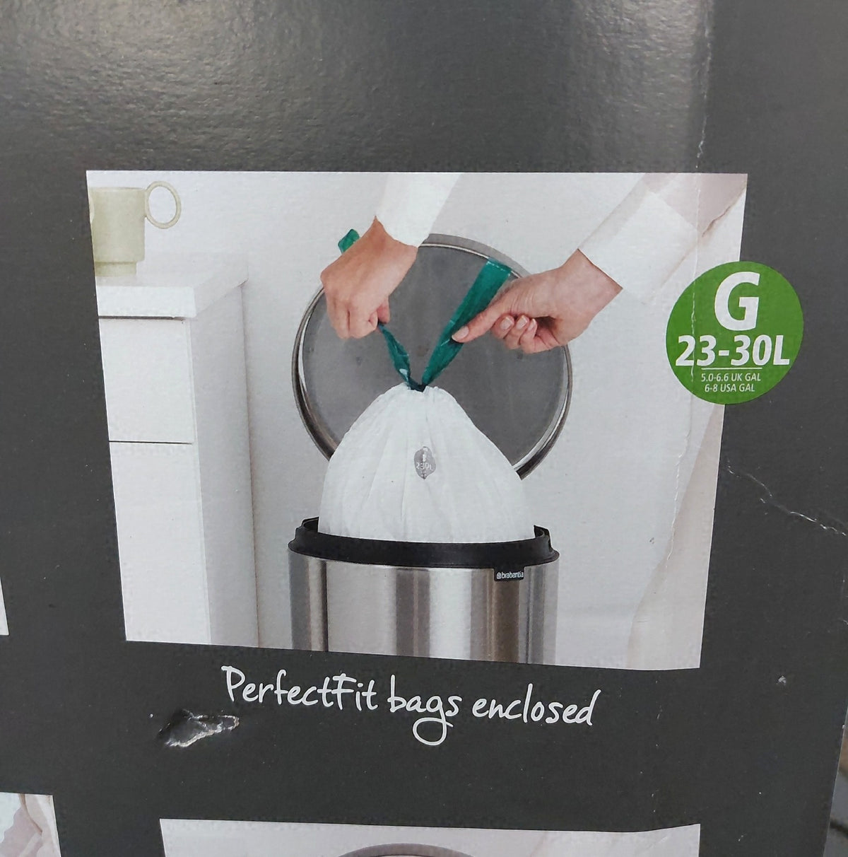 Brabantia NewIcon Treteimer 30L großer Abfalleimer Küche Softclose Deckel leichte Dellen