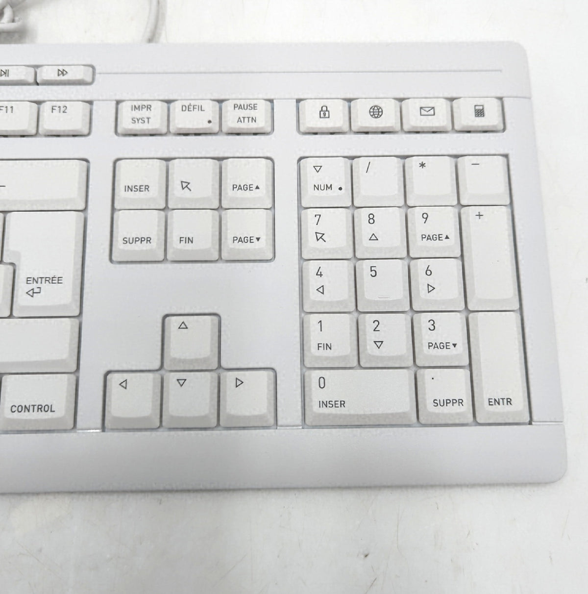 KEYBOARD kabelgebundene Tastatur französisches Layout AZERTY leiser Anschlag