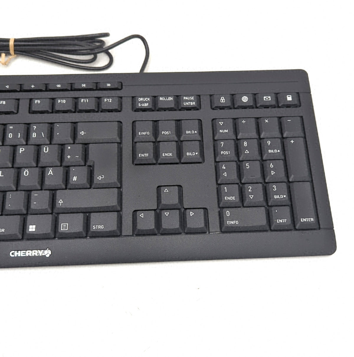 Cherry Stream Keyboard Deutsches Layout QWERTZ Kabelgebundene Tastatur PC USB Anschluss