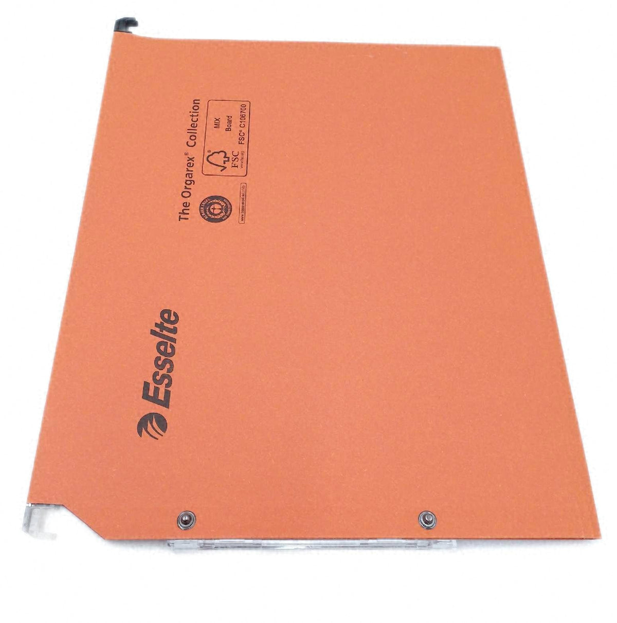 Esselte Dual Hängemappen A4 Lateral 25 Stück Orange 220g m2 Kapazität 100 Blatt
