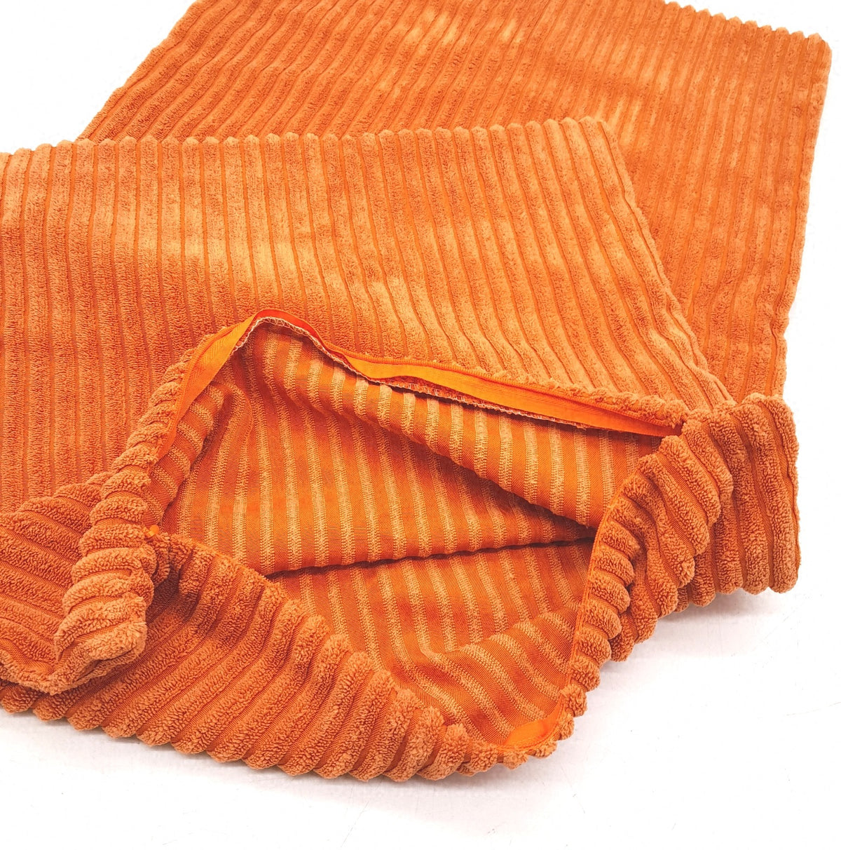 EMEMA Kissenbezug 50x50 cm Herbst Kordsamt Orange Dekokissenbezug Wohndecke Kissenbezüge