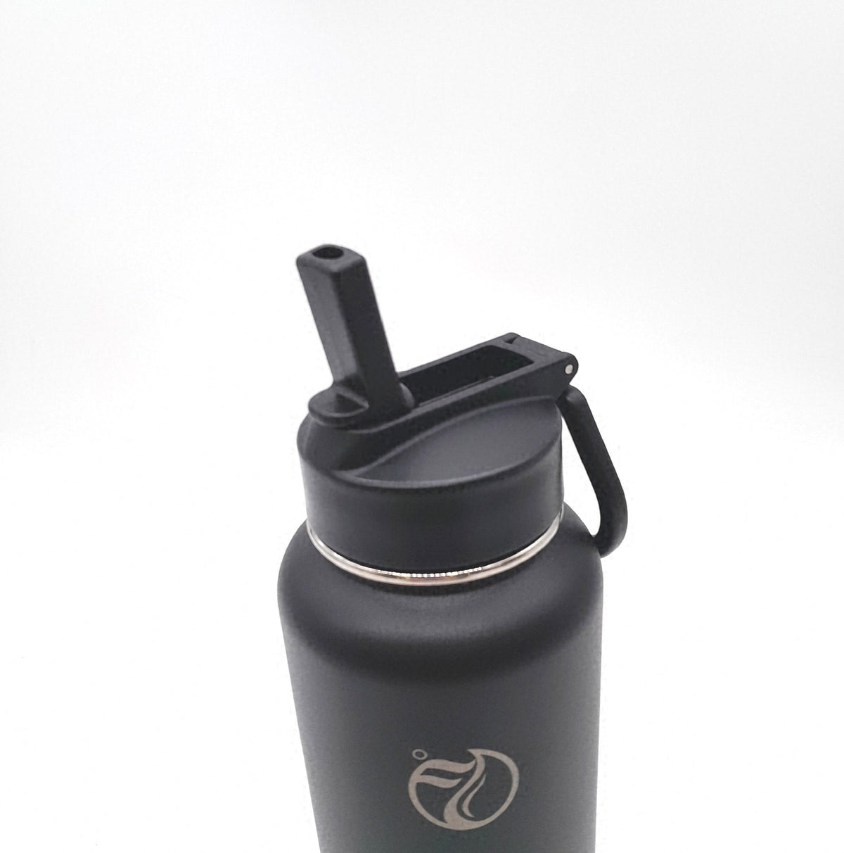 HydroPal Edelstahl Isolierflasche Trinkflasche 1 2L mit Strohhalm und 2 Deckeln