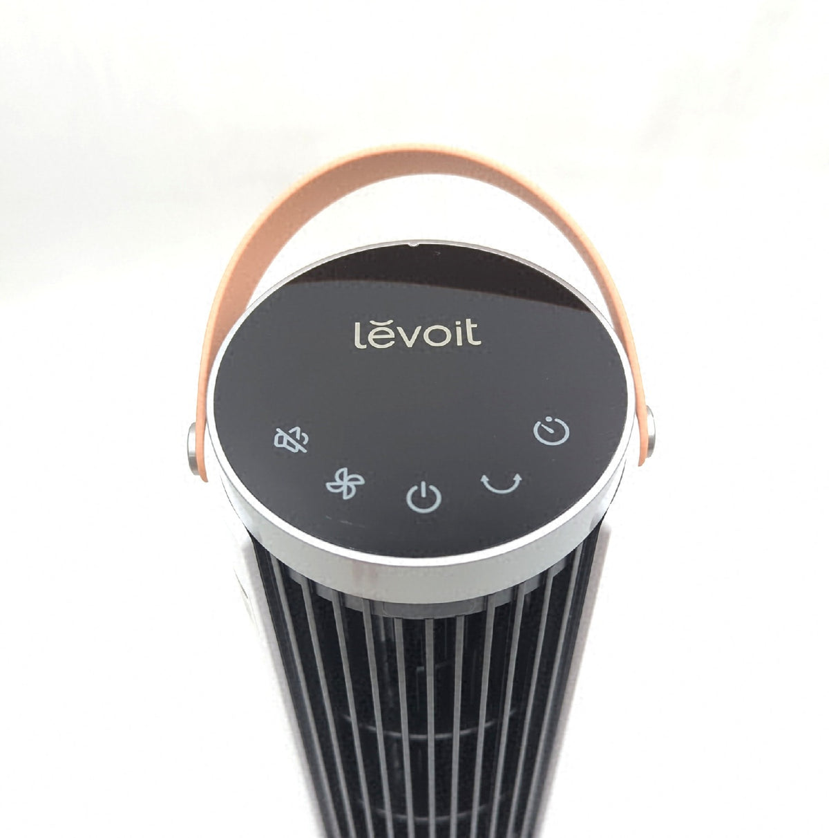 Levoit Mini 20dB leiser DC Turmventilator Mondweiß 33 cm Höhe bedientfeld leichte Kratzer