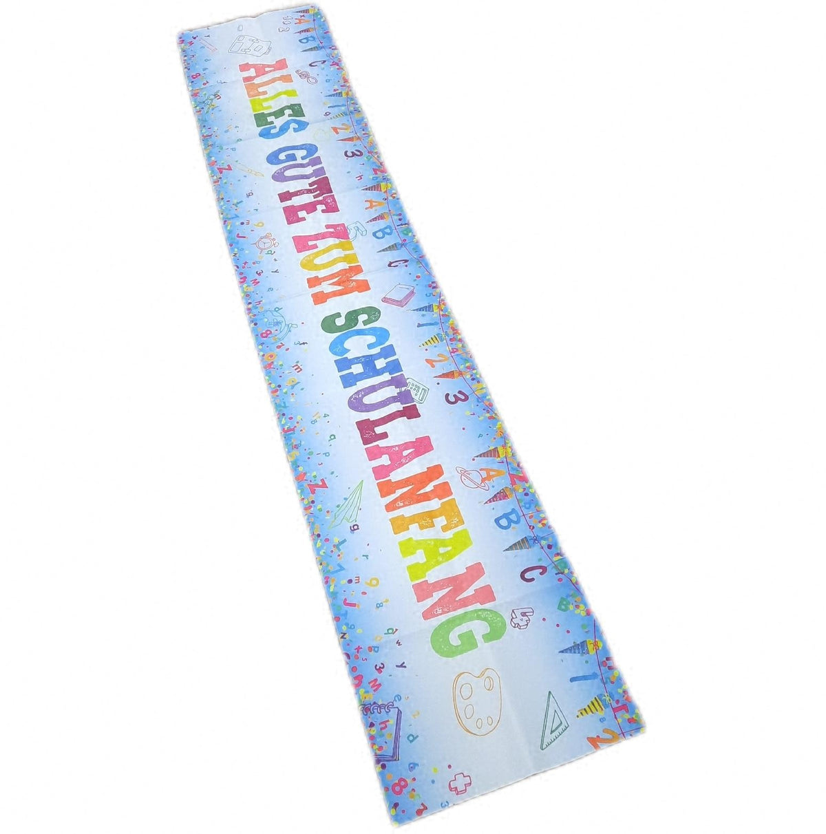 Tischläufer Einschulung Blau Tischdecke Deko Schulanfang Alles Gute Zum Fest
