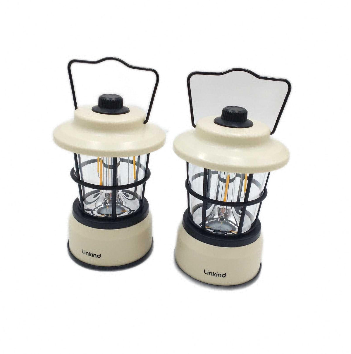 Linkind LED Campinglampe dimmbar 2 Farbe Camping Laterne batteriebetrieben Retro Design