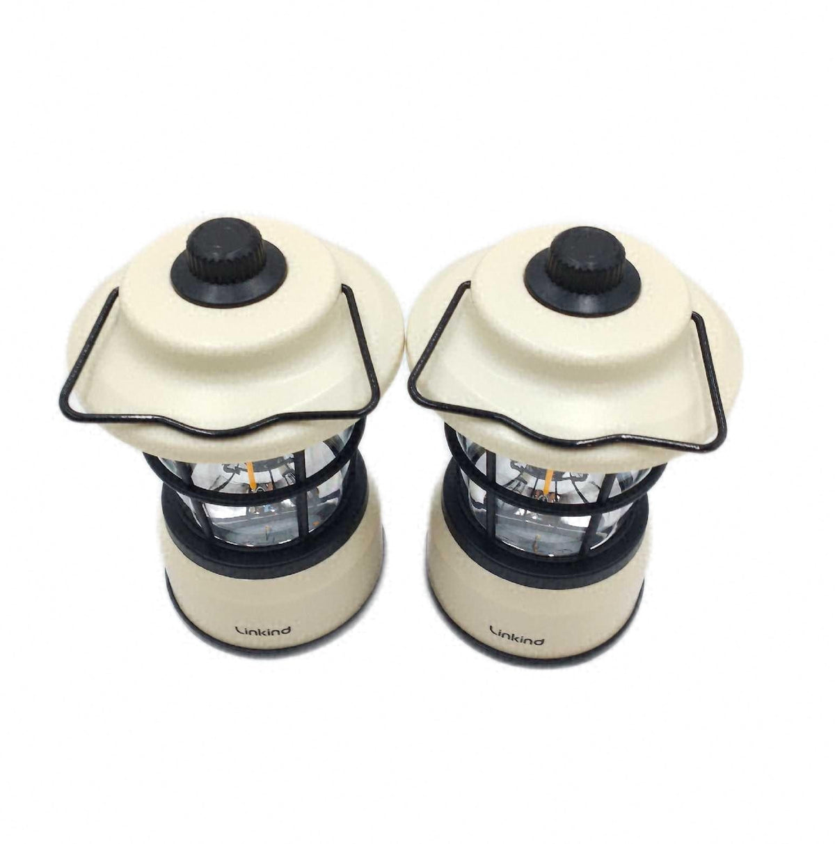 Linkind LED Campinglampe dimmbar 2 Farbe Camping Laterne batteriebetrieben Retro Design