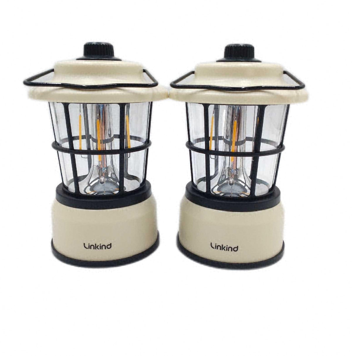Linkind LED Campinglampe dimmbar 2 Farbe Camping Laterne batteriebetrieben Retro Design