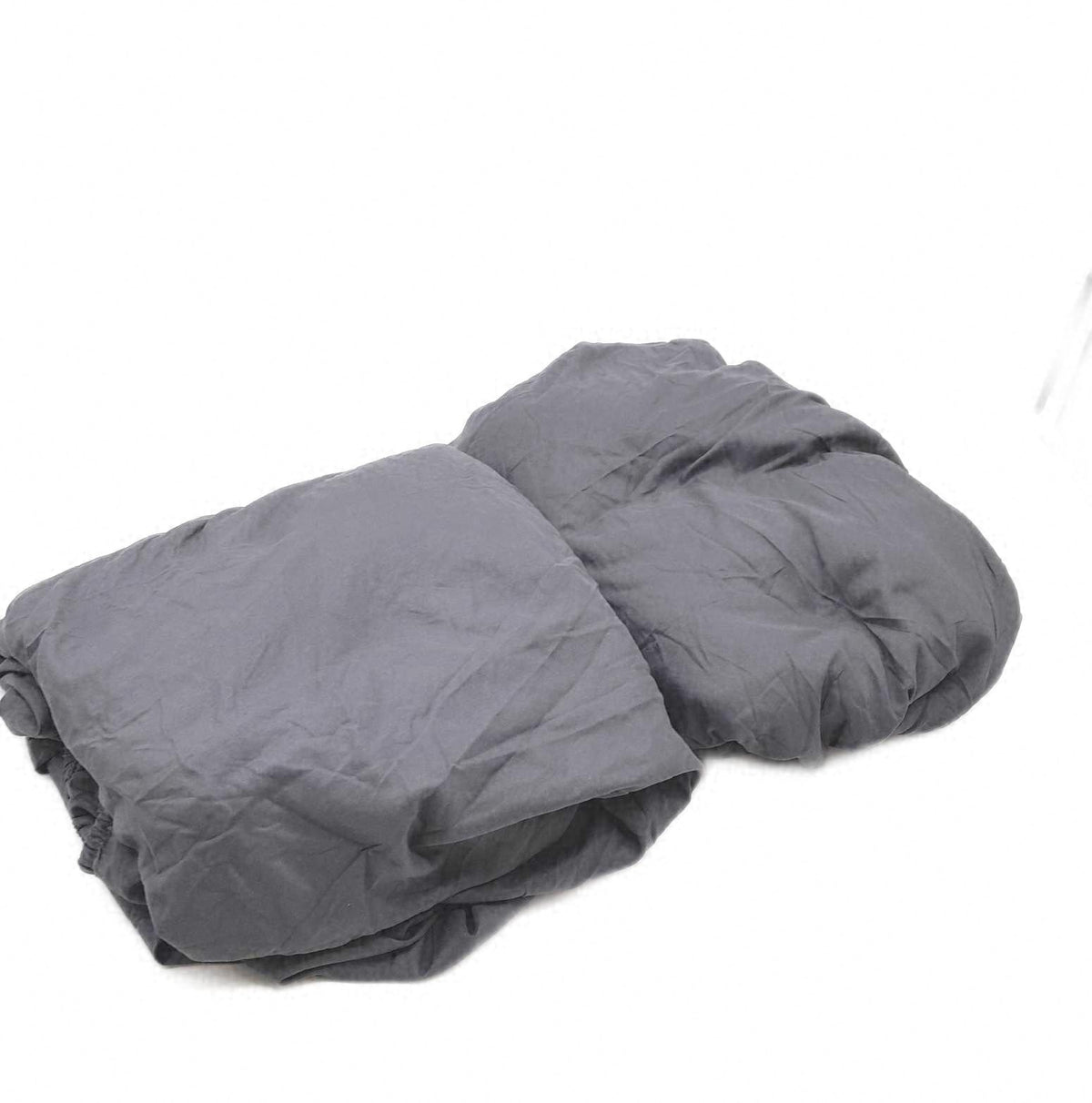 Utopia Bedding 2er Set Spannbettlaken 180x200 cm Grau Gebürstete Mikrofaser
