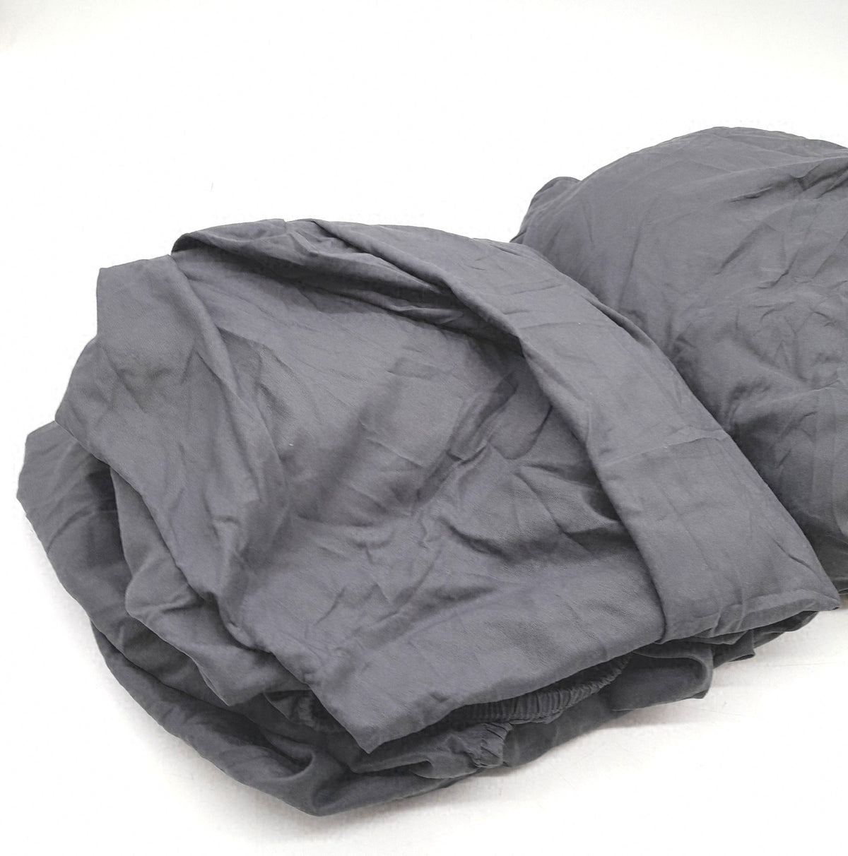 Utopia Bedding 2er Set Spannbettlaken 180x200 cm Grau Gebürstete Mikrofaser