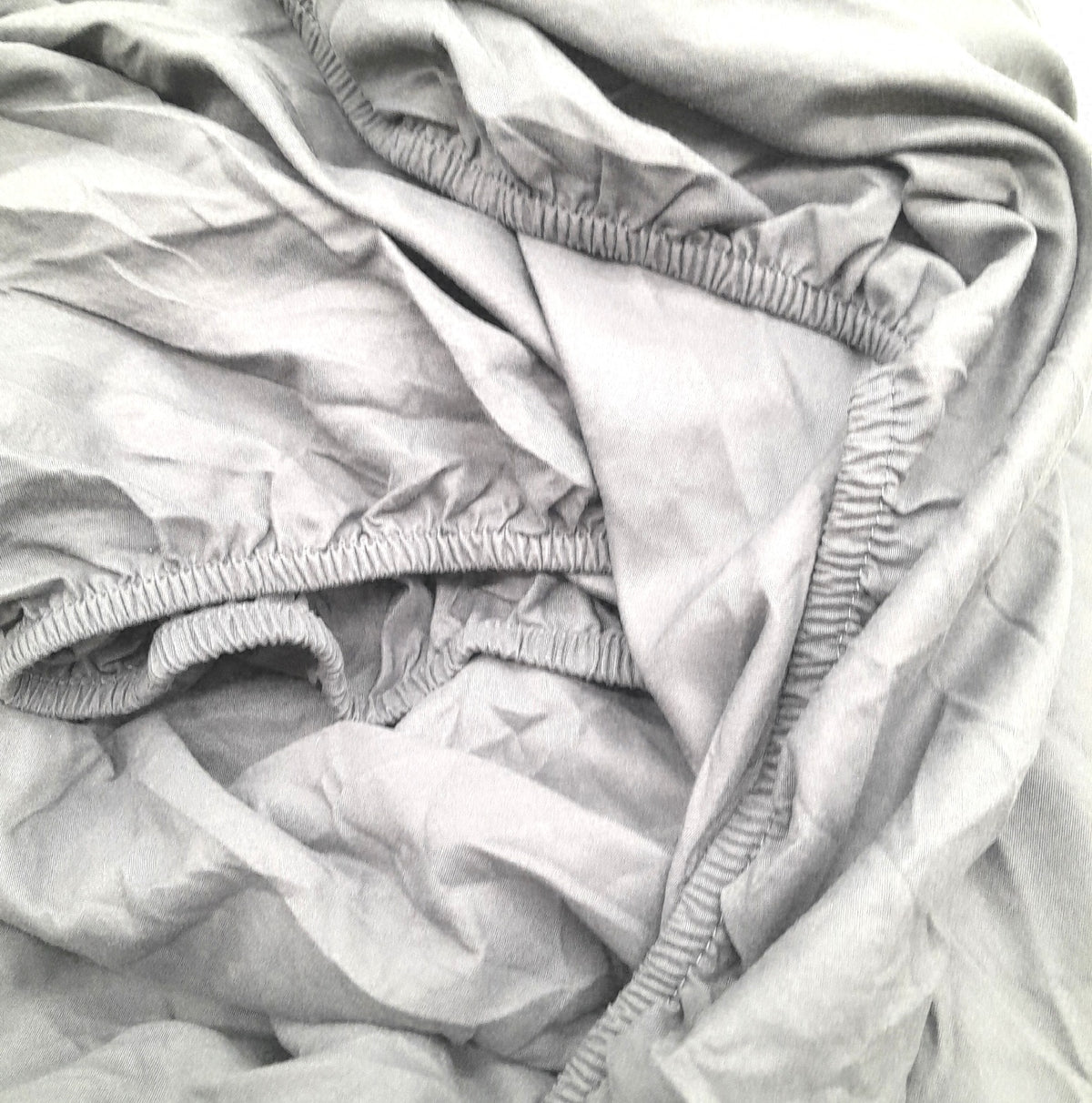 Utopia Bedding 2er Set Spannbettlaken 180x200 cm Grau Gebürstete Mikrofaser