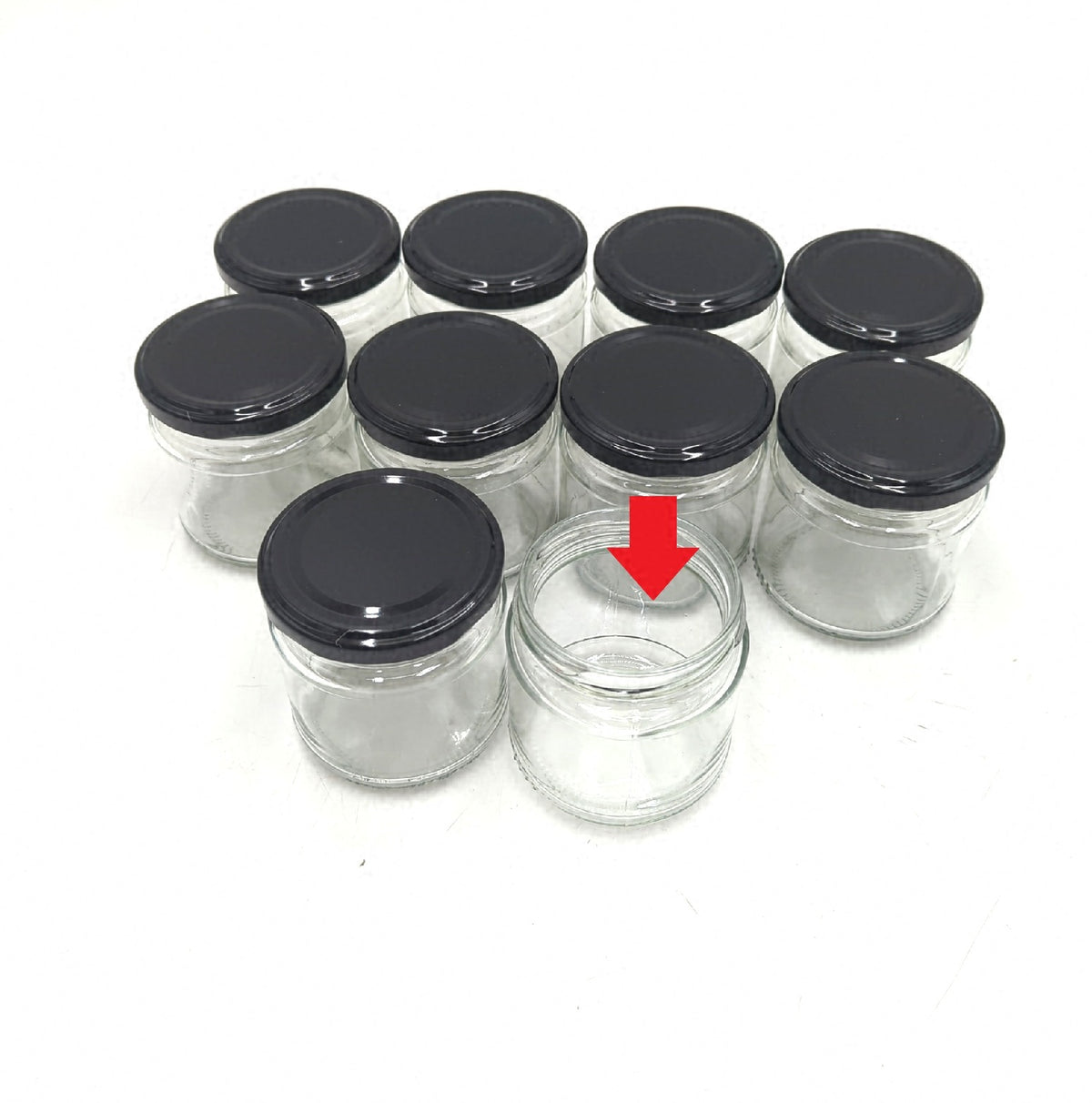 KADAX 10er Set Einmachgläser 200 ml Twist Off Deckel 66