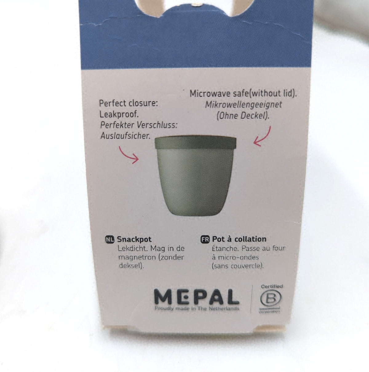 Mepal Snackpot Ellipse 500 ml Trinkflasche Brotdose Lunchbox Nordic Black Food Housewares