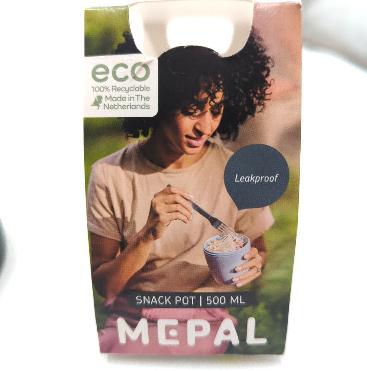 Mepal Snackpot Ellipse 500 ml Trinkflasche Brotdose Lunchbox Nordic Black Food Housewares