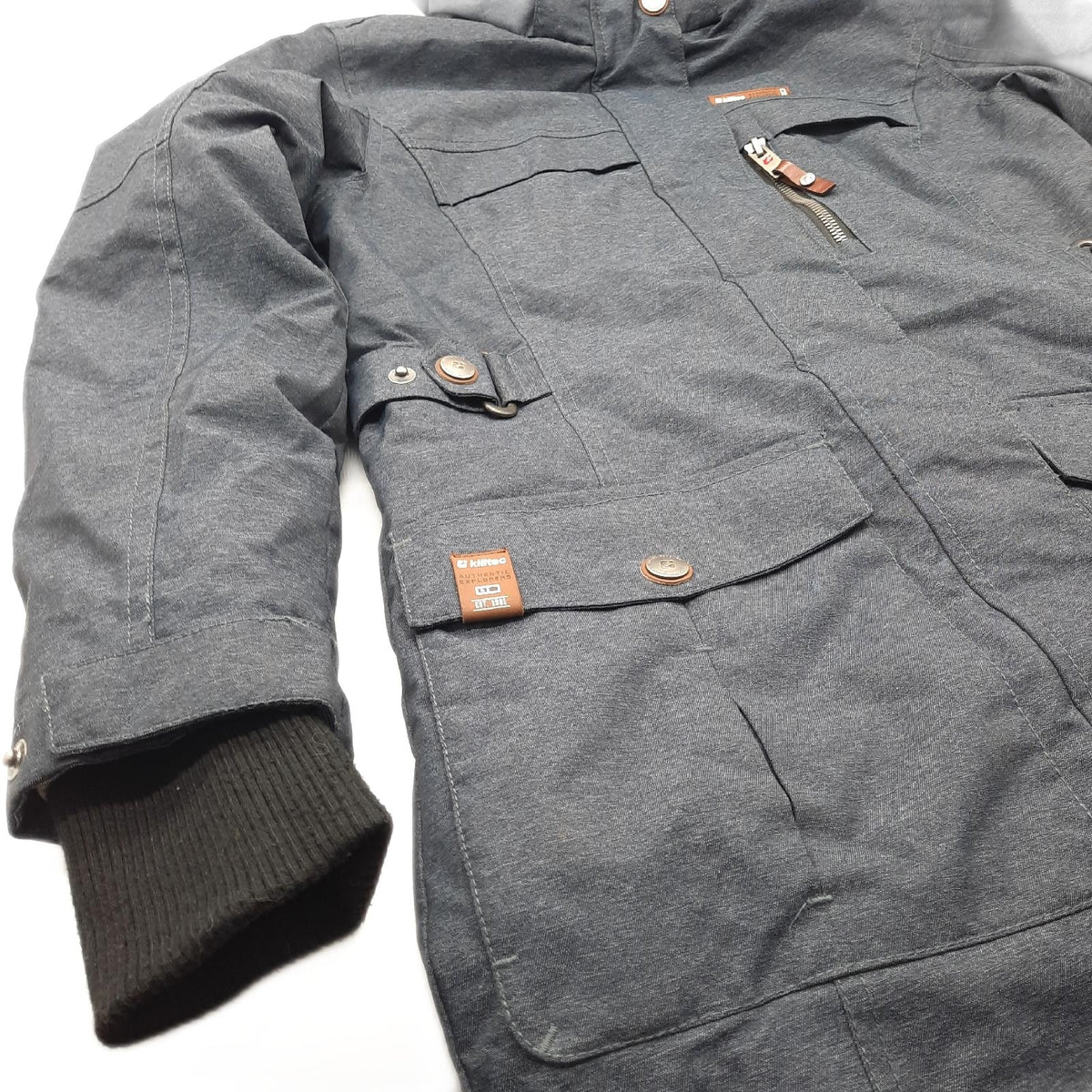 Killtec Winterjacke Kinderbekleidung Hadara Jr Blau Denim Sportl -Gr.152