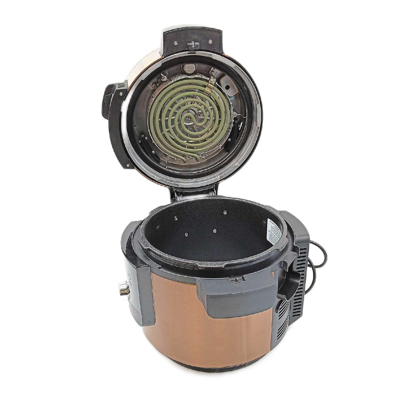 Ninja Foodi MAX Multikocher mit SmartLid, 7,5L, 12-in-1 Multicooker, Pressure Cooker Schnellkochen, Air fryer Heißluftfrittieren, Slow Cooker Langsamkochen, Kupfer/Schwarz, Amazon Exklusiv, OL650EUCP