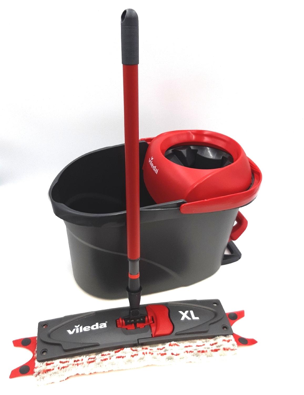 Vileda Ultramax Turbo XL Set Bodenwischer mit Teleskopstiel grosser Wischmop fuer grosse Flaechen