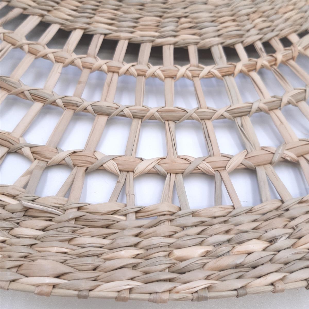 Lussiol Ondine Rattan Hängelampe Bohemian Natur Kronleuchter Luster
