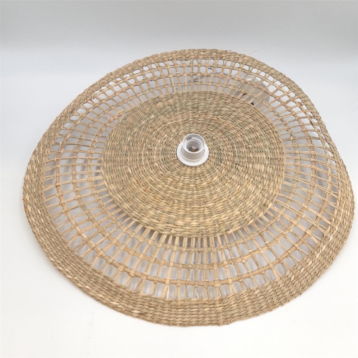 Lussiol Ondine Rattan Hängelampe Bohemian Natur Kronleuchter Luster