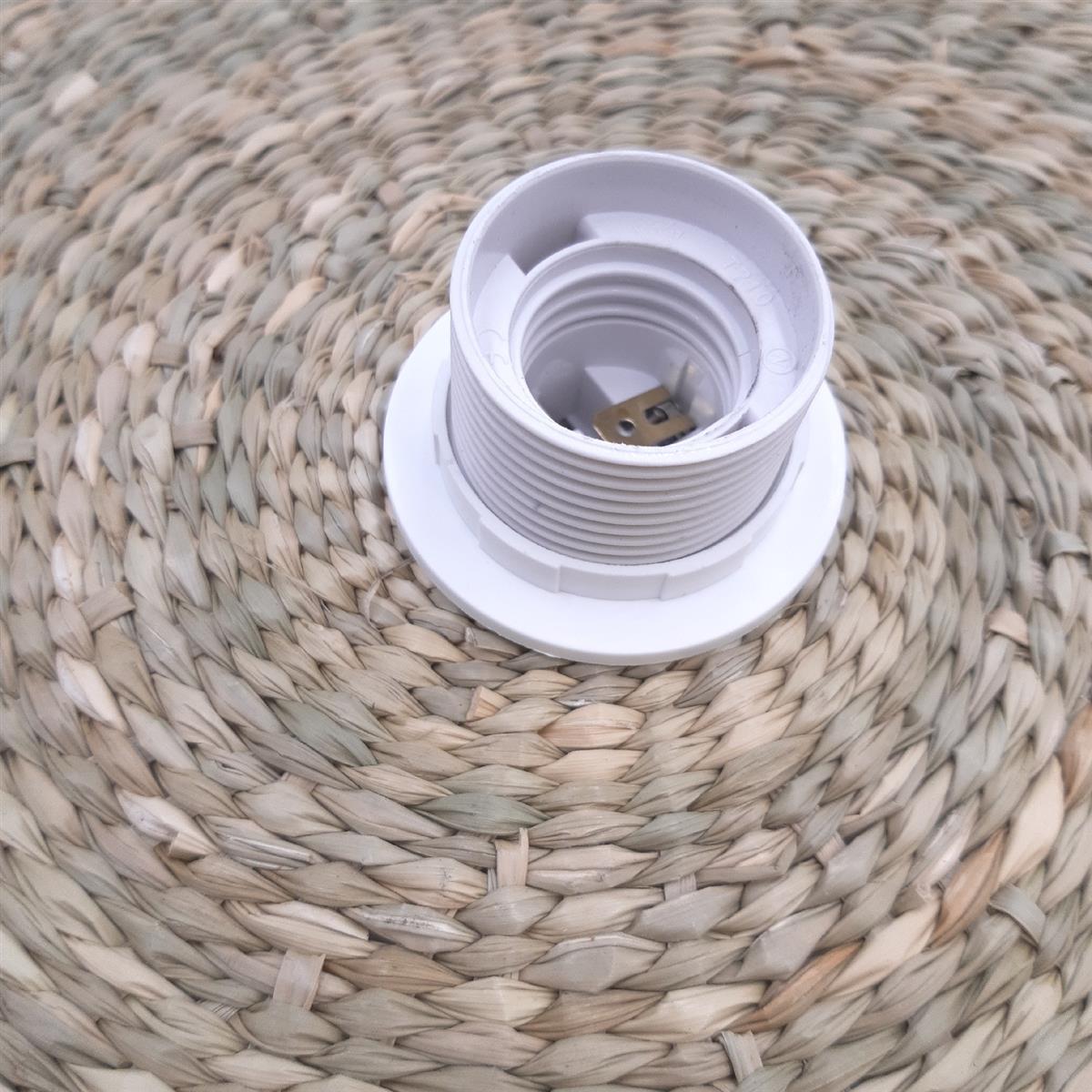 Lussiol Ondine Rattan Hängelampe Bohemian Natur Kronleuchter Luster