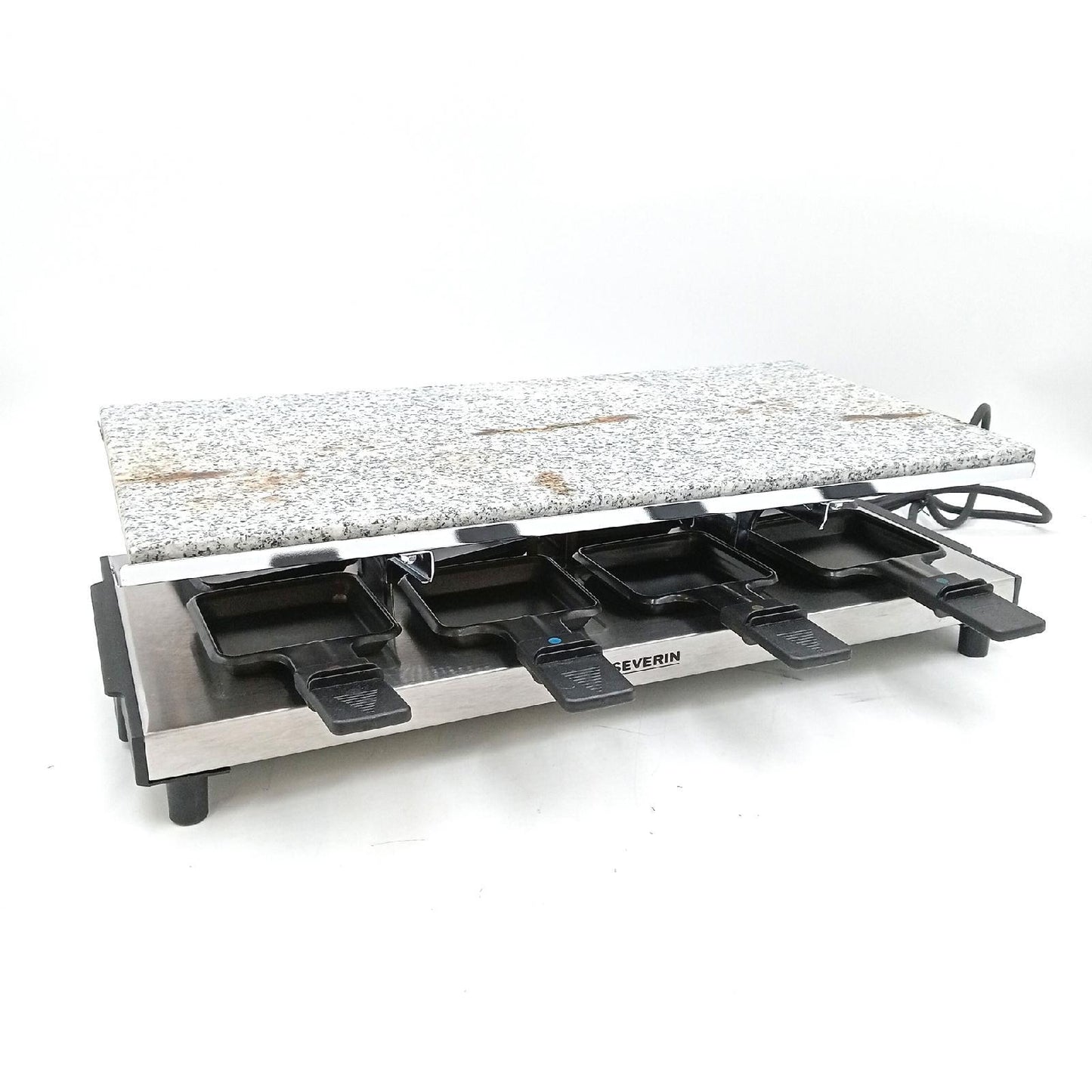 SEVERIN Raclette Naturgrillstein 1700 KunststoffEdelstahl Gebrauchsspuren Essensspaß